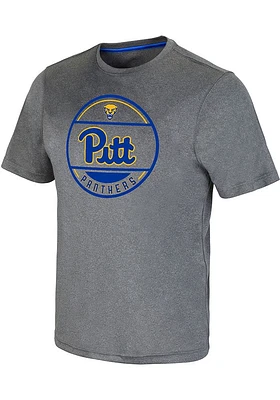 Colosseum Pitt Panthers Grey Larry Short Sleeve T Shirt