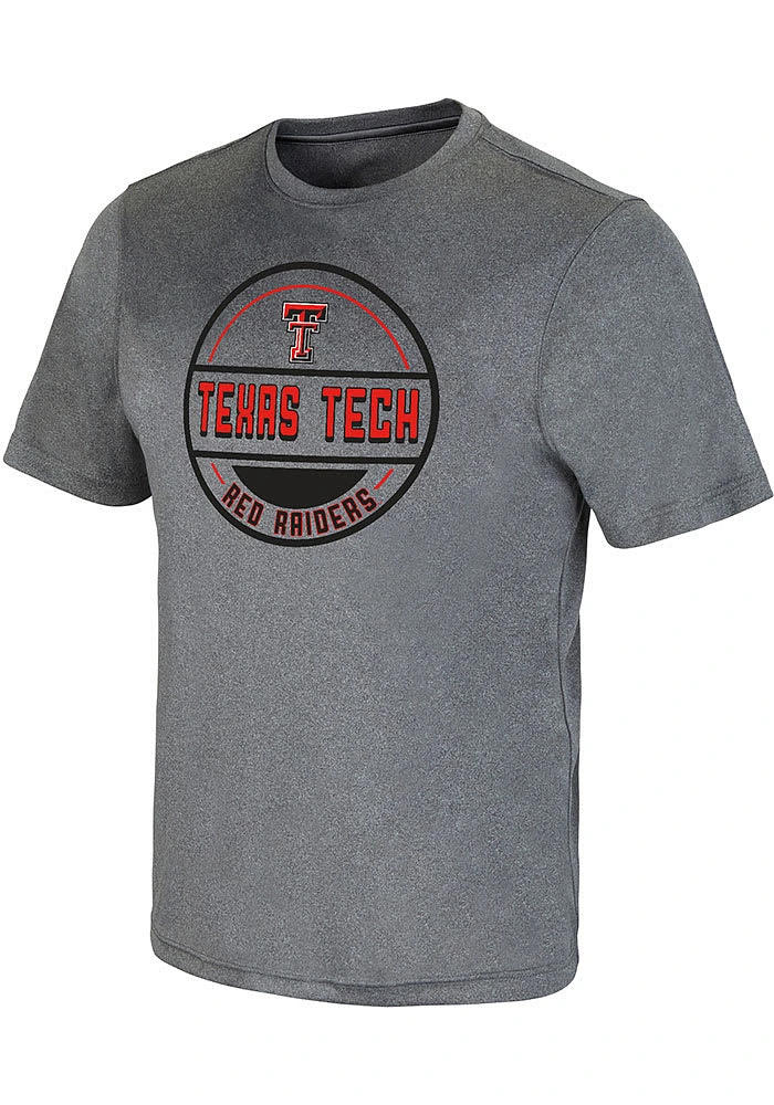 Colosseum Texas Tech Red Raiders Grey Larry Short Sleeve T Shirt