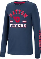 Colosseum Dayton Flyers Youth Navy Blue GCC SMU Roof Long Sleeve T-Shirt