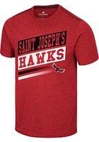 Colosseum Saint Josephs Hawks Red Iginition Short Sleeve T Shirt