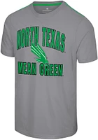 Colosseum North Texas Mean Green Grey Four Barrel Short Sleeve T Shirt
