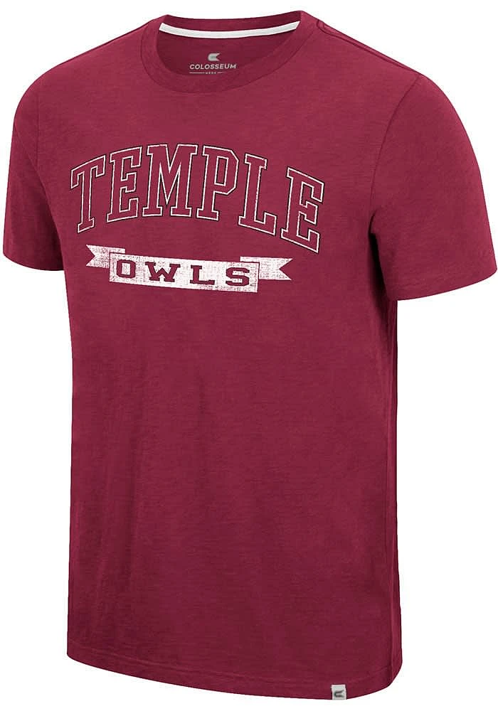 Colosseum Temple Owls Red Objection Short Sleeve T Shirt