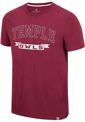 Colosseum Temple Owls Red Objection Short Sleeve T Shirt