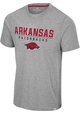 Colosseum Arkansas Razorbacks Grey Yeah, You Blend Short Sleeve Fashion T Shirt