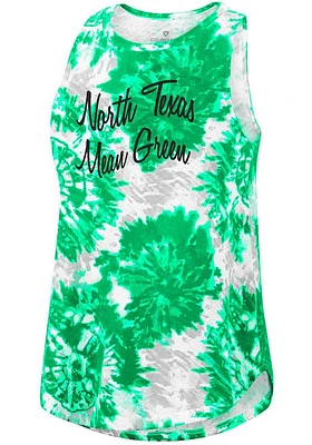Colosseum North Texas Mean Green Womens Kelly Lava Tank Top