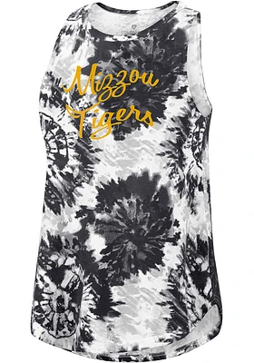 Colosseum Missouri Tigers Womens Black Lava Tank Top