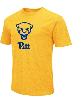 Colosseum Pitt Panthers Gold Script logo Short Sleeve T Shirt