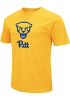 Colosseum Pitt Panthers Gold Script logo Short Sleeve T Shirt