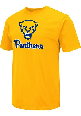 Colosseum Pitt Panthers Gold Mascot Short Sleeve T Shirt