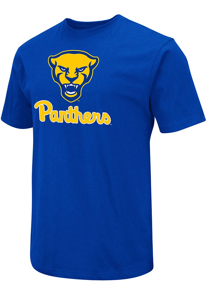 Colosseum Pitt Panthers Blue Mascot Short Sleeve T Shirt