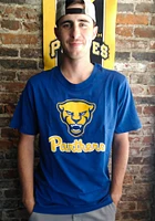 Colosseum Pitt Panthers Blue Mascot Short Sleeve T Shirt