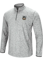 Colosseum Cleveland State Vikings Mens Grey Sprint Long Sleeve Qtr Zip Pullover