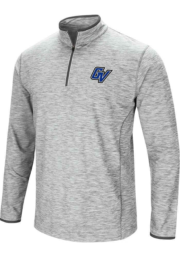 Colosseum Grand Valley State Lakers Mens Grey Sprint Long Sleeve Qtr Zip Pullover