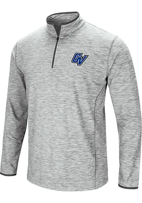 Colosseum Grand Valley State Lakers Mens Grey Sprint Long Sleeve Qtr Zip Pullover