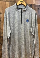Colosseum Grand Valley State Lakers Mens Grey Sprint Long Sleeve Qtr Zip Pullover