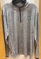 Colosseum Northwest Missouri State Bearcats Mens Grey Sprint Long Sleeve Qtr Zip Pullover