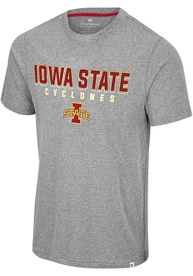 Colosseum Iowa State Cyclones Grey Yeah, You Blend Short Sleeve Fashion T Shirt