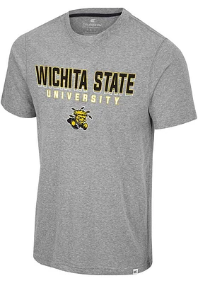 Colosseum Wichita State Shockers Grey Yeah, You Blend Short Sleeve Fashion T Shirt