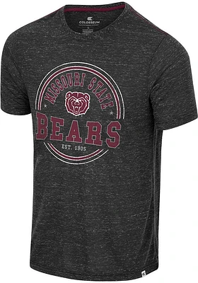 Colosseum Missouri State Bears Charcoal Modicum Of Gratitude Short Sleeve T Shirt