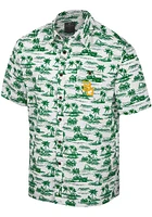 Colosseum Baylor Bears Mens White Spontaneous Short Sleeve Dress Shirt