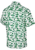 Colosseum Baylor Bears Mens White Spontaneous Short Sleeve Dress Shirt