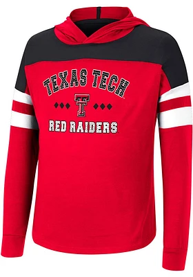 Colosseum Texas Tech Red Raiders Girls Jolly Hooded Long Sleeve T-shirt
