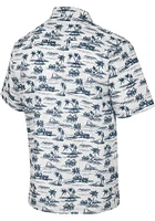 Colosseum Notre Dame Fighting Irish Mens White Spontaneous Short Sleeve Dress Shirt