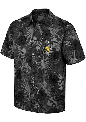 Colosseum Wichita State Shockers Mens Black What Else Short Sleeve Dress Shirt