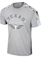 Colosseum Texas Longhorns Grey OHT Hatch Short Sleeve T Shirt