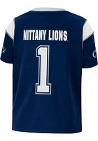 Colosseum Penn State Nittany Lions Toddler Navy Blue Let Things Happen Football Jersey
