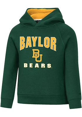 Colosseum Baylor Bears Toddler Green Chimney Long Sleeve Hooded Sweatshirt