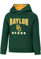 Colosseum Baylor Bears Toddler Green Chimney Long Sleeve Hooded Sweatshirt