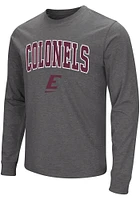 Colosseum Eastern Kentucky Colonels Grey Playbook Long Sleeve T Shirt
