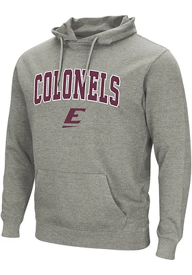 Colosseum Eastern Kentucky Colonels Mens Grey CAMPUS Long Sleeve Hoodie