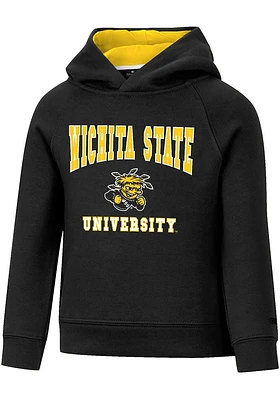 Colosseum Wichita State Shockers Toddler Black Chimney Long Sleeve Hooded Sweatshirt
