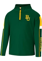 Colosseum Baylor Bears Toddler Green Screever Long Sleeve Qtr Zip