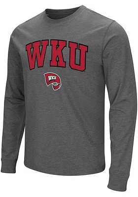 Colosseum Western Kentucky Hilltoppers Charcoal Playbook Long Sleeve T Shirt