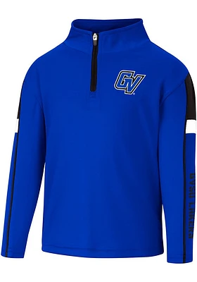 Colosseum Grand Valley State Lakers Toddler Blue Screever Long Sleeve Qtr Zip