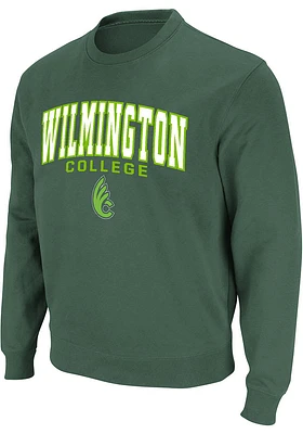 Colosseum Wilmington College Quakers Mens STADIUM Long Sleeve Crew Sweatshirt