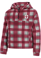Colosseum Indiana Hoosiers Girls Cardinal Floofloovers LS Tops Qtr Zip