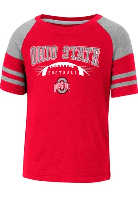 Colosseum Ohio State Buckeyes Toddler Red Michael Football Short Sleeve T-Shirt
