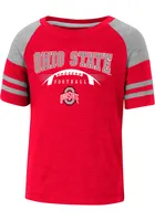 Colosseum Ohio State Buckeyes Toddler Red Michael Football Short Sleeve T-Shirt