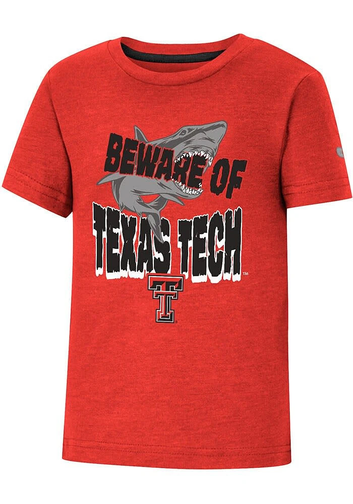 Colosseum Texas Tech Red Raiders Toddler Shark Short Sleeve T-Shirt