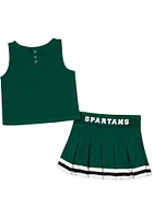 Colosseum Michigan State Spartans Toddler Girls Green Carousel Sets Cheer