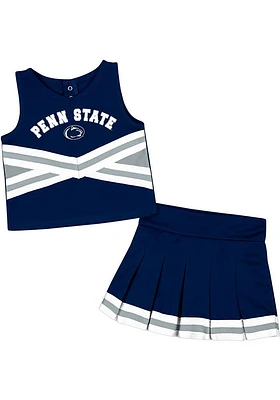 Colosseum Penn State Nittany Lions Toddler Girls Navy Blue Carousel Sets Cheer