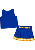 Colosseum Pitt Panthers Toddler Girls Blue Carousel Sets Cheer