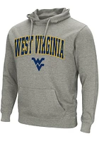 Colosseum West Virginia Mountaineers Mens Grey ARCH LOGO Long Sleeve Hoodie