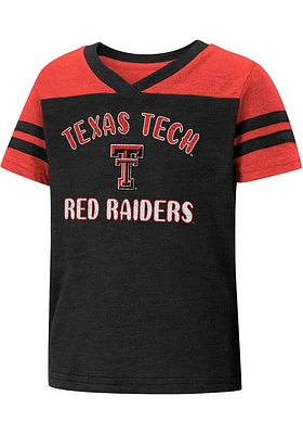 Colosseum Texas Tech Red Raiders Toddler Girls Piecrust Promise Short Sleeve T-Shirt