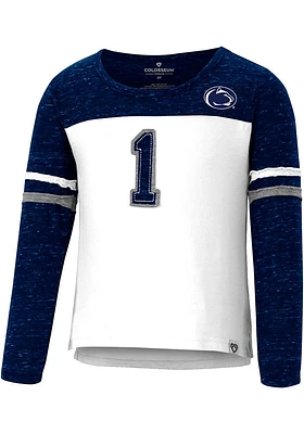 Colosseum Penn State Nittany Lions Toddler Girls Navy Blue Mary Long Sleeve T Shirt