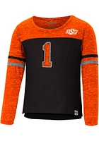 Colosseum Oklahoma State Cowboys Toddler Girls Orange Mary Long Sleeve T Shirt
